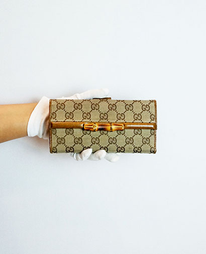 Gucci Bamboo Long Wallet, front view